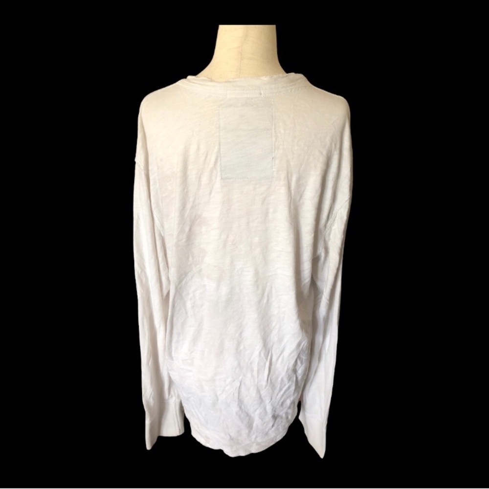 American Eagle Vintage‎ Distressed Long Sleeve Henley tee sz L - Picture 3 of 5